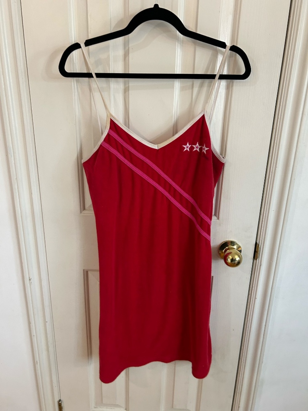 the CUTEST y2k Terry cloth red vintage dress * accepting offers